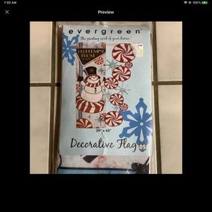 Evergreen Christmas Flag
